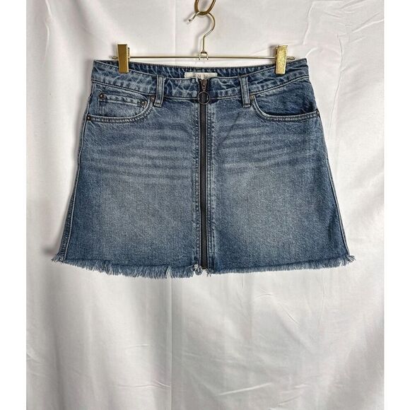 Free People Denim Mini Skirt - Picture 5 of 12